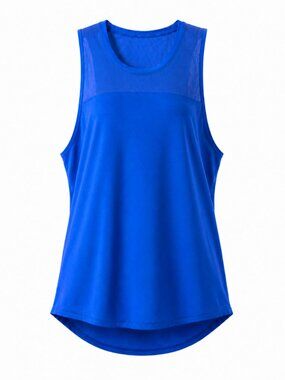 🍋 2/30 Lululemon Athletica Blue Mesh Yoke Workout Tank Size 6